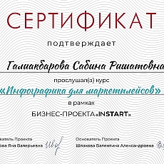 Бизнес проект INSTART
