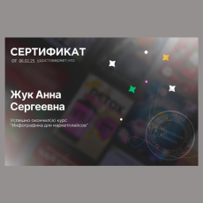 Сертификат о прохождении обучения