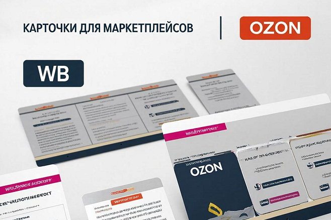 Карточки товаров для маркетплейсов 