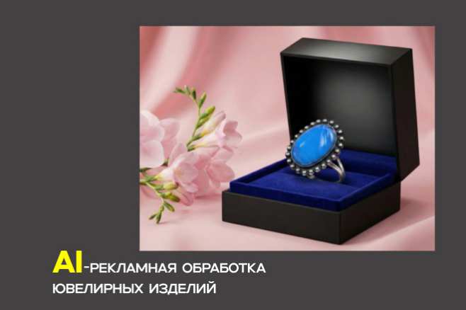 Рекламная обработка фото украшений для соцсетей и
маркетплейсов