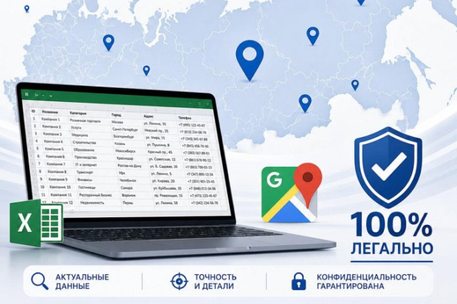 Быстрая сборка готовых аналитических подборок из Google Maps