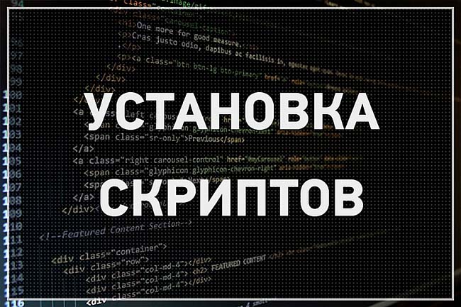 Установка и настройка скриптов 1