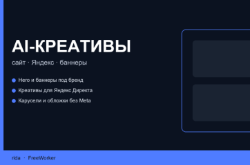 AI креативы для сайта и Яндекс Директа. Баннеры, hero, карусели