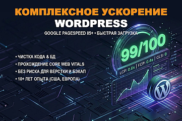 Ускорю сайт на WordPress - PageSpeed 90+ Core Web Vitals
