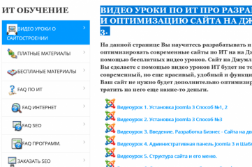 Разработка блога с SEO оптимизацией на Joomla до 15 стр.