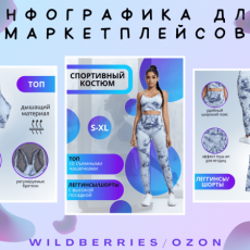 Инфографика для спортивного костюма