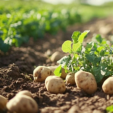 Выращивание картофеля в соломе