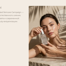 Рекламная AI-кампания для skincare-бренда LUMEN