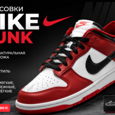 Инфографика для товара - Кроссовки NIKE Dunk